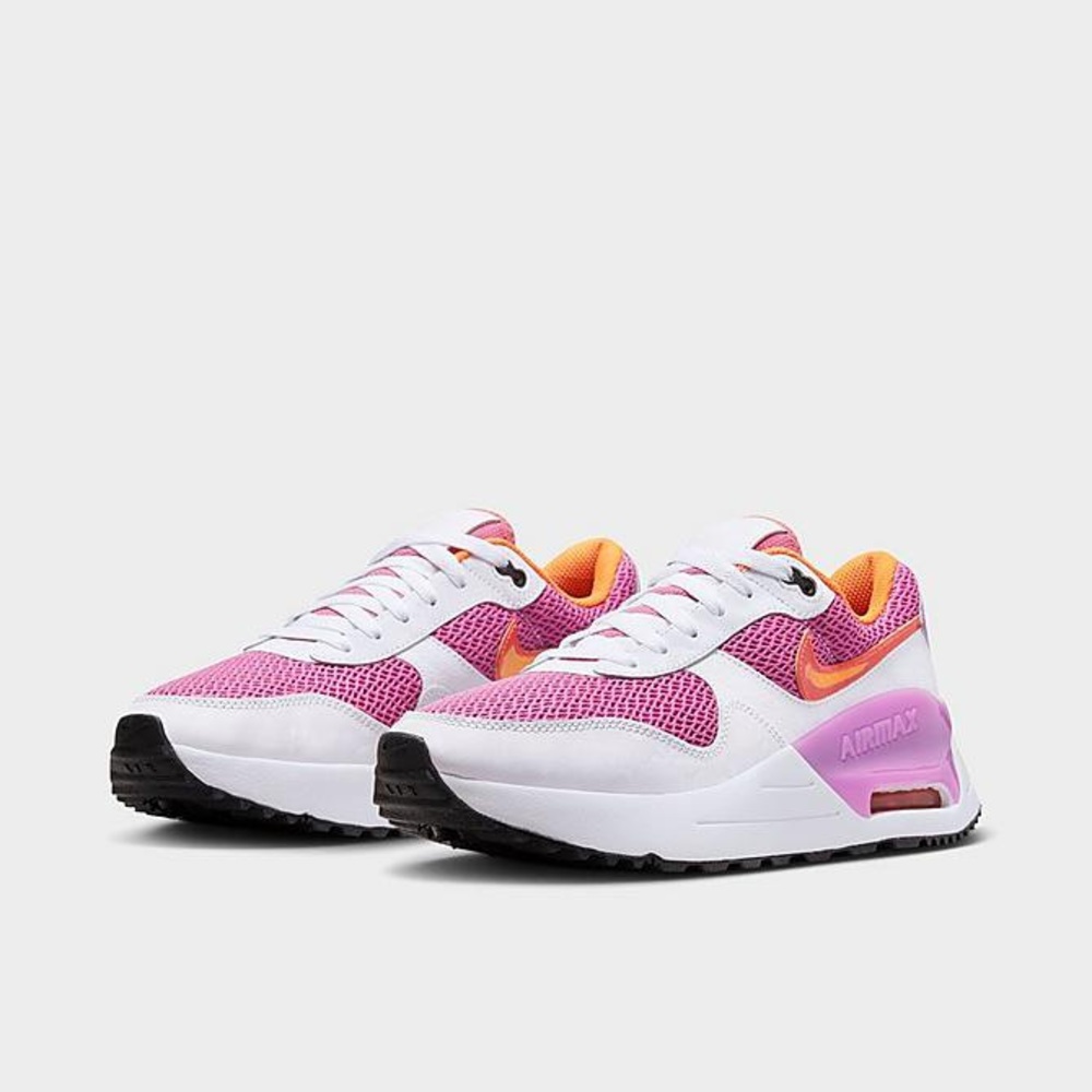 Nike Women's Athletic Shoes - White, Pink, and Orange
